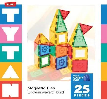Zuru Germany GmbH Zuru Tytan Magnetic Tyles, 25-tlg.