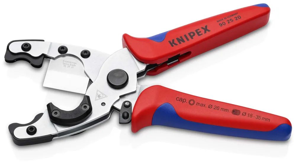 KNIPEX Rohrschneider für Verbund- und Schutzrohre mit Mehrkomponenten-Hüllen verchromt 210 mm
