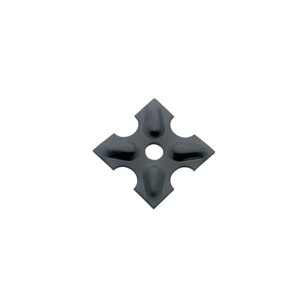 Hofmann GmbH & Co KG Metallwarenerzeugung Zierrosette (Pfettenscheibe) 80x80x4 mm, Bohr-ø 13 mm,Stahl schwarz pulverbesch.