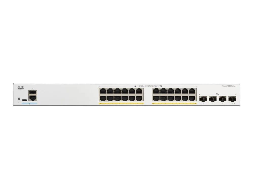 Cisco Catalyst 1200-24FP-4X - Switch - L3 - Smart - 24 x 10/100/1000 (PoE+)