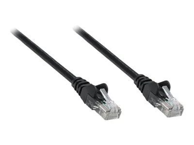 Intellinet Network Patch Cable, Cat5e, 10m, Black, CCA, U/UTP, PVC, RJ45, Gold Plated Contacts, Snagless, Booted, Lifetime Warranty, Polybag - Patch-Kabel - RJ-45 (M)