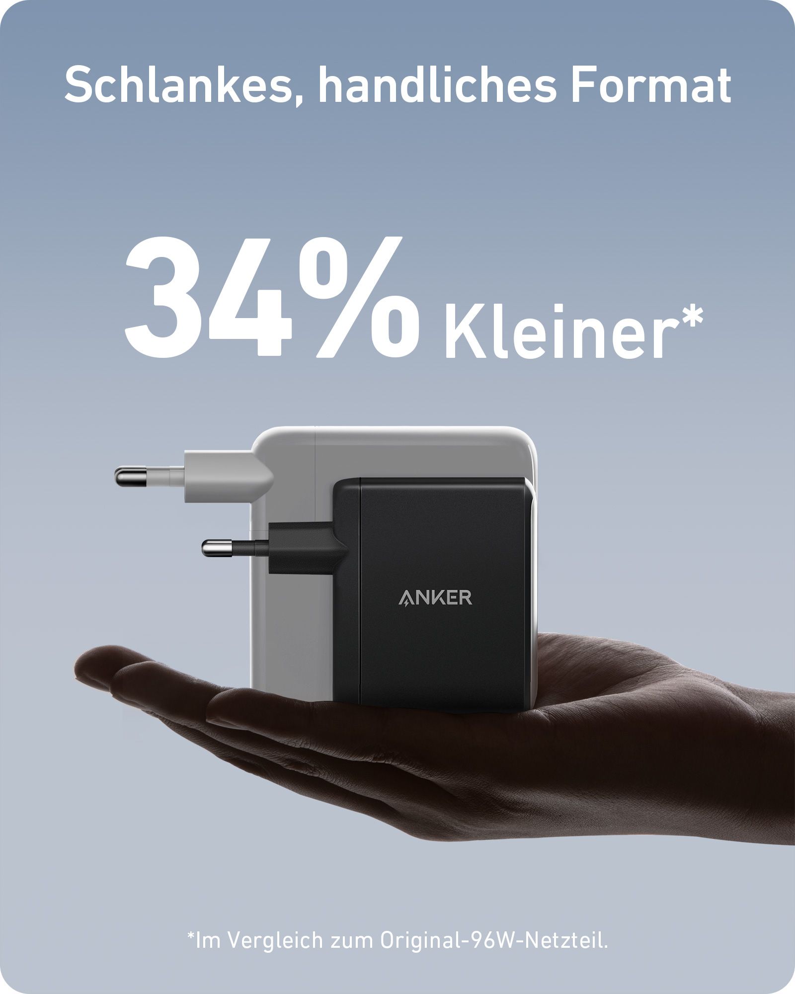 Anker Innovations Anker 736 (Nano II) - Netzteil - 100 Watt - 2.1 A - IQ 3.0 - 3 Ausgabeanschlussste