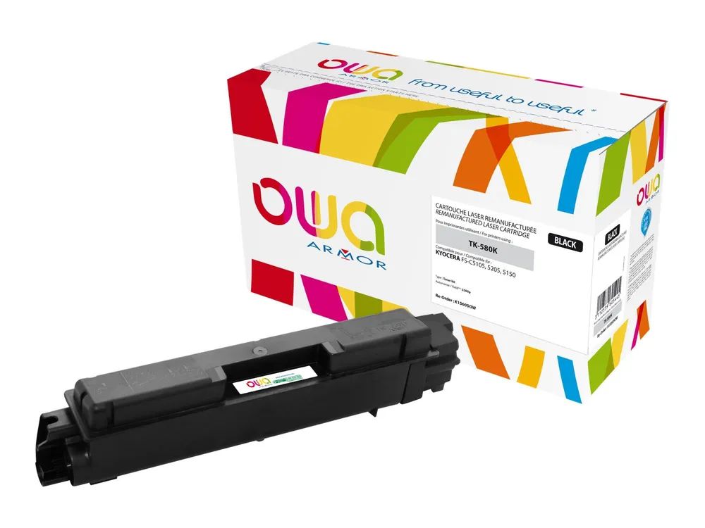 Armor OWA - Schwarz - kompatibel - Tonerpatrone (Alternative zu: Kyocera TK-580K)