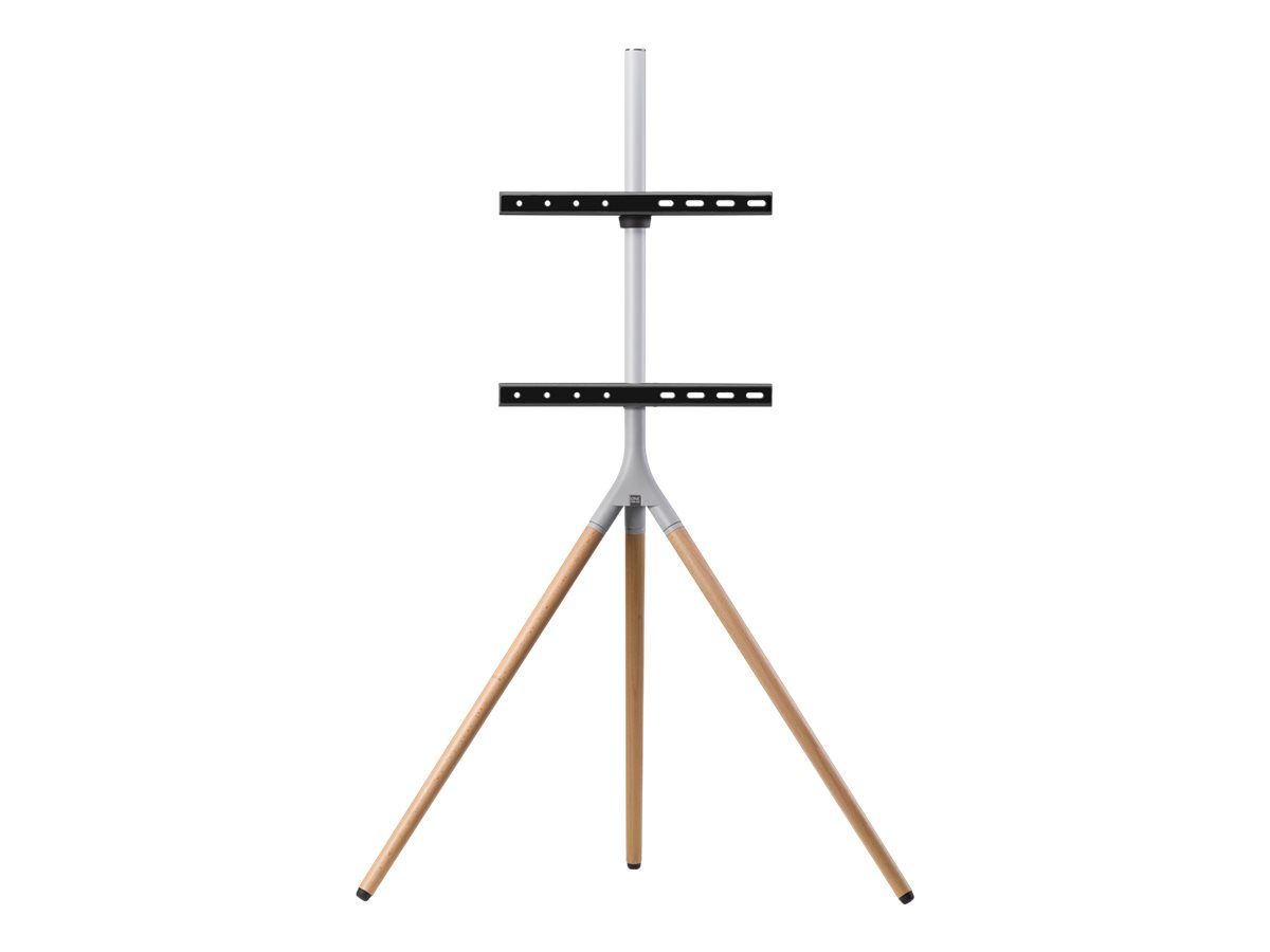 One for All WM 7472 - Aufstellung - Stativ - für Flachbildschirm - handgearbeitetes Holz - silbergrau, Oak - Bildschirmgröße: 81-165 cm (32"-65")