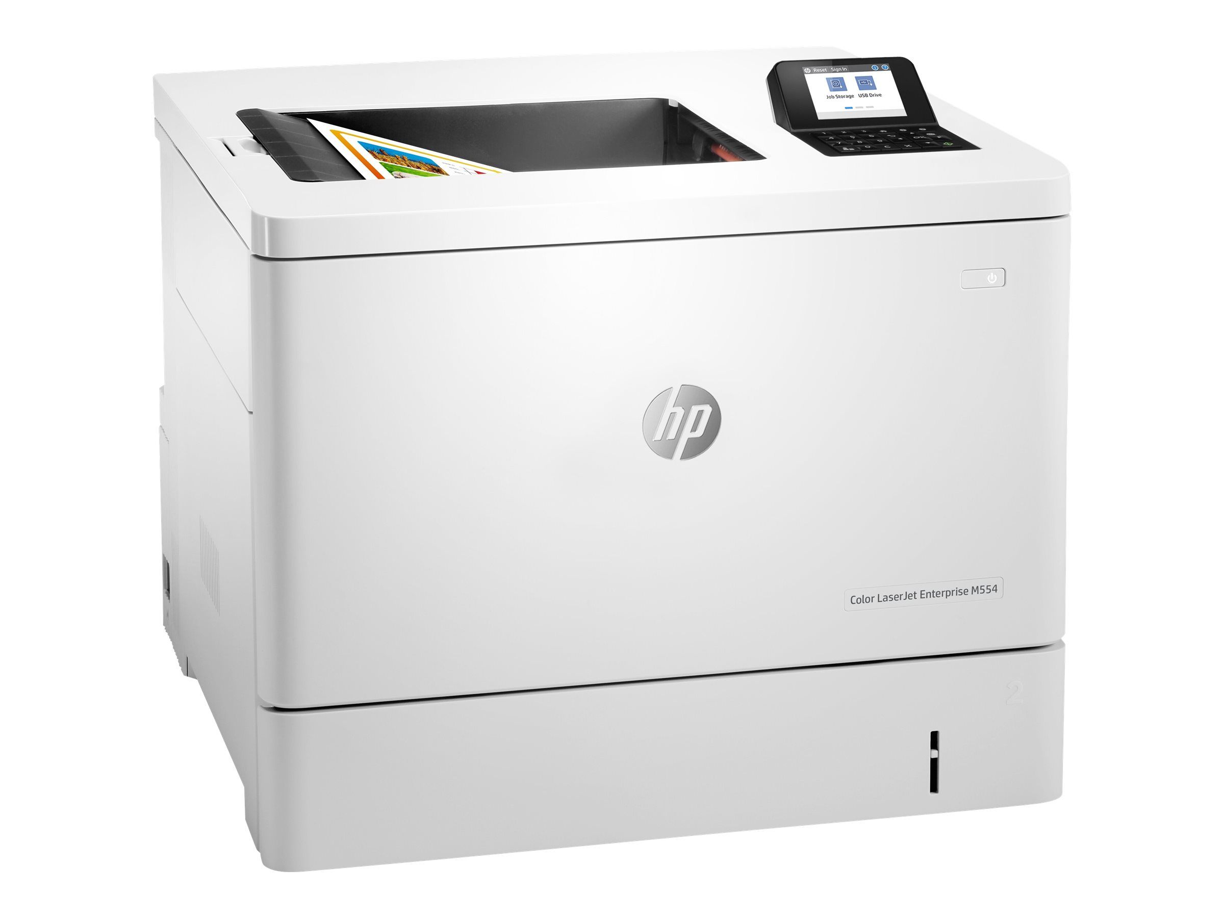 HP LaserJet Enterprise M554dn - Drucker - Farbe - Duplex - Laser - A4/Legal - 1200 x 1200 dpi - bis zu 33 Seiten/Min. (einfarbig)