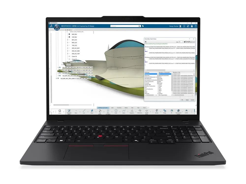 Lenovo ThinkPad P16s Gen 4 21QR - 180°-Scharnierdesign - AMD Ryzen AI 7 PRO 350 / 2 GHz - AMD PRO - Win 11 Pro - Radeon 860M - 32 GB RAM - 512 GB SSD TCG Opal Encryption 2, NVMe, Performance - 40.6 cm (16")