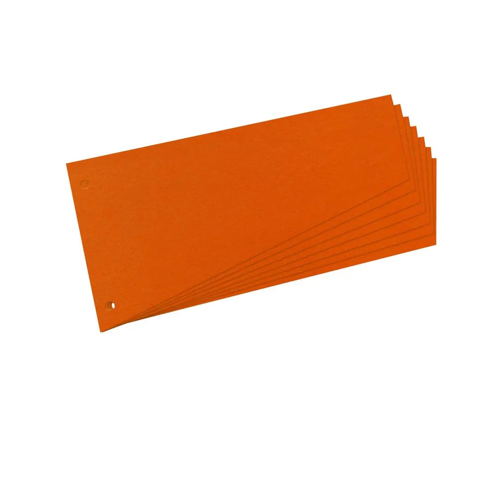 herlitz Trennstreifen, Trapez, orange, 100er Packung