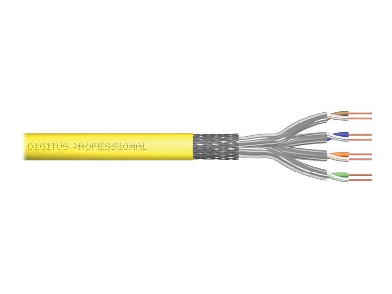DIGITUS CAT 8.2 S/FTP Verlegekabel, 500 m, Simplex, Dca-s2,d1,a1