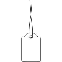 HERMA Strung marking tags - Weiß - 15 x 24 mm