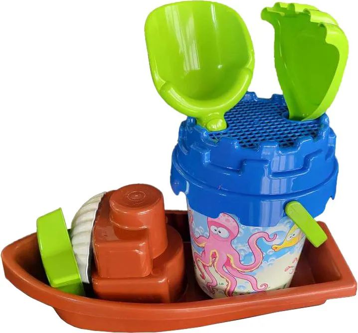 VEDES Großhandel GmbH - Ware OA Eimergarnitur mit Boot, 7-teilig