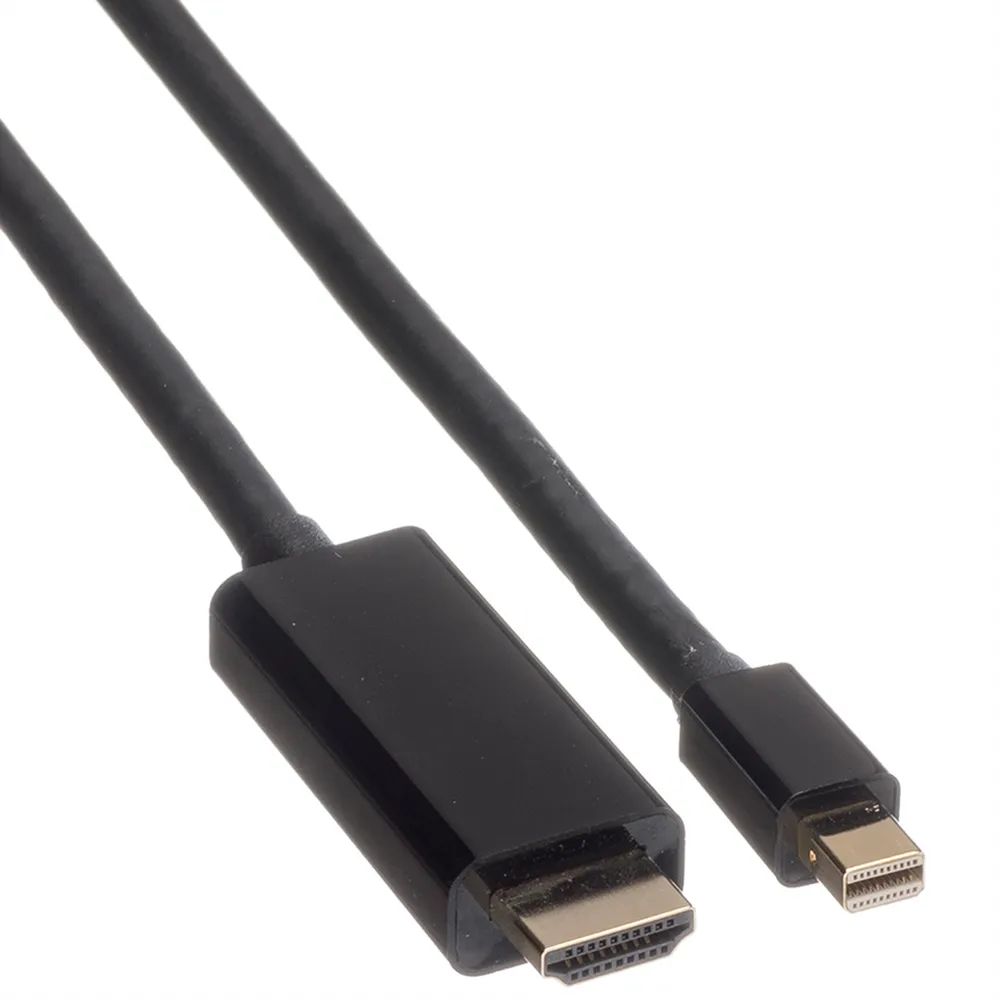 ROLINE Mini DisplayPort Kabel, Mini DP-UHDTV, ST/ST, schwarz, 3 m