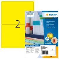 HERMA 4565 - Gelb - Rechteck - A4 - Universal - Matte - Laser/Inkjet