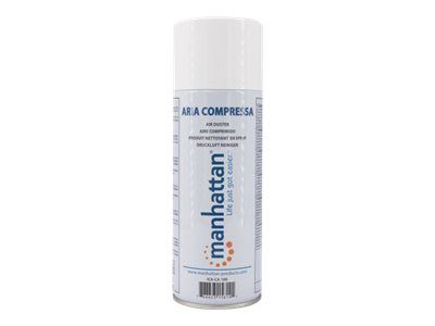 Manhattan Air Duster, 400ml Can, Extension Tube 15cm, Gently Remove Dust and Debris from sensitive electronics such as keyboards/laptops, contains no CFC, FCKW or CKW, Three Year Warranty