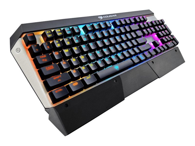 Cougar Gaming Attack X3 RGB - Full-size (100%) - USB - Mechanischer Switch - QWERTZ - RGB-LED - Schwarz - Silber
