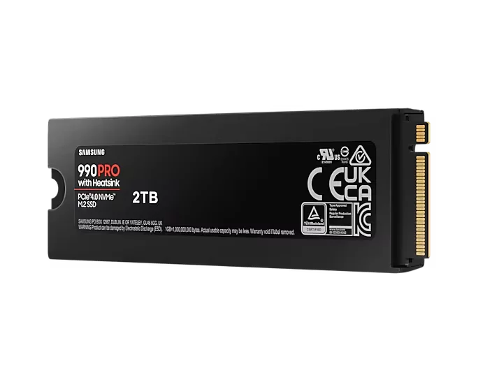Samsung 990 PRO MZ-V9P2T0CW - SSD - verschlüsselt - 2 TB - intern - M.2 2280 - PCIe 4.0 x4 (NVMe)