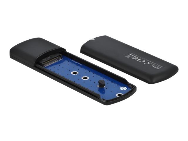 Delock External Enclosure for M.2 NVMe PCIe SSD with USB Type-C female - tool free - Speichergehäuse - M.2 - M.2 NVMe Card - USB 3.2 (Gen 2)