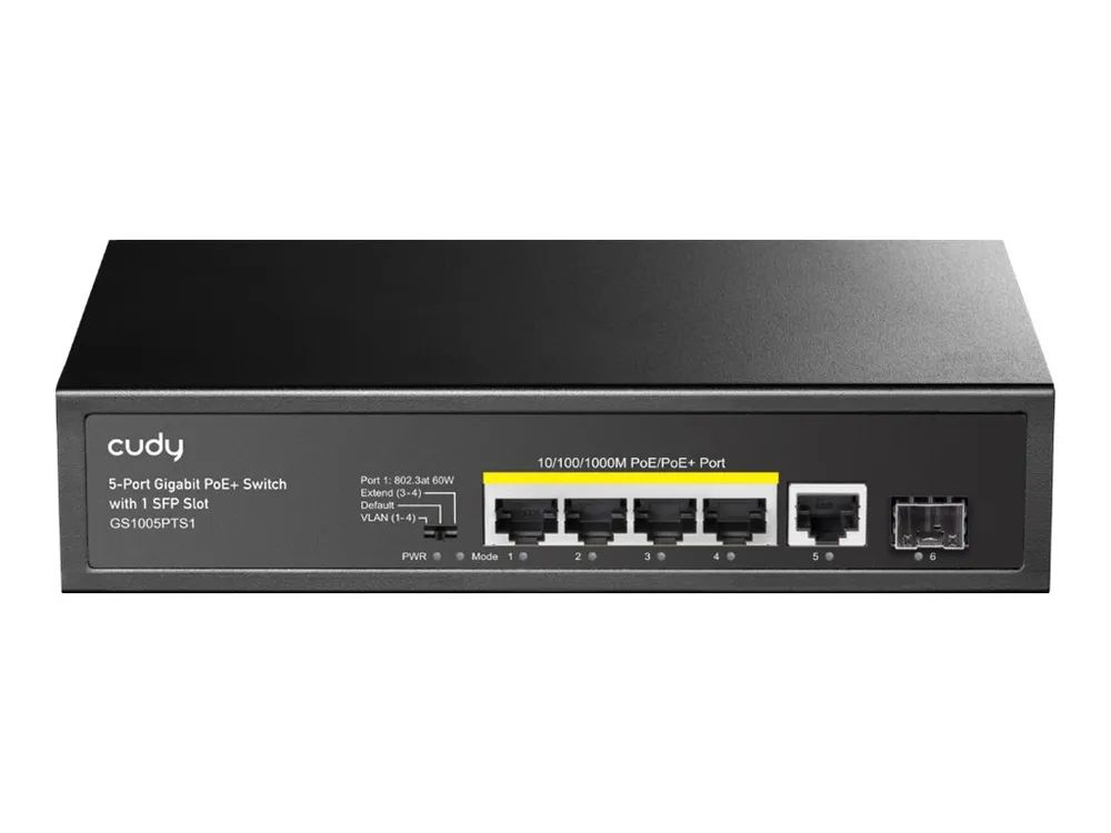 CUDY GS1005PTS1 - Switch - 5 x 10/100/1000 (PoE)