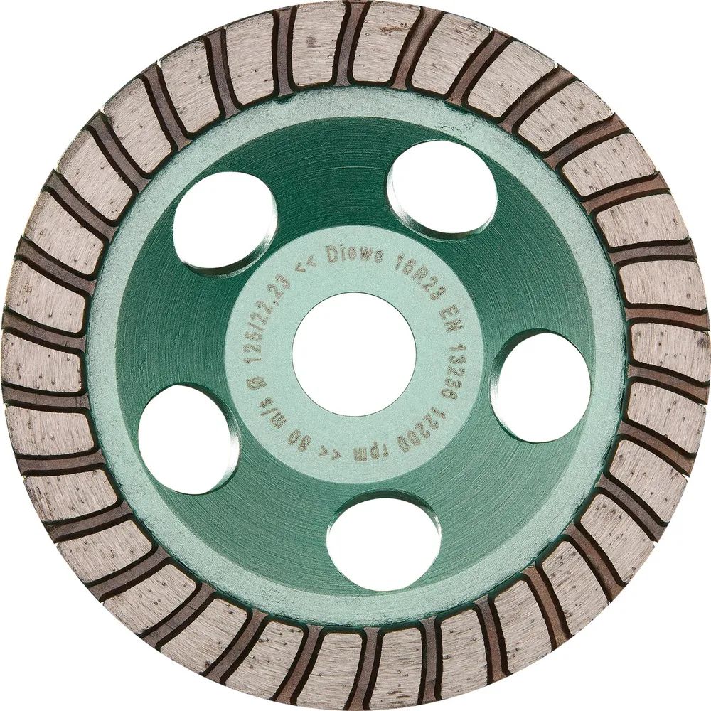 DIEWE Diamant-Trockenschleifteller Special Line Turbo 125 x 22 x 22.23 mm