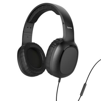 Hama Kopfhörer "Fun C", On-Ear, Mikrofon, einseitige Kabelführung, USB-C, Schw.