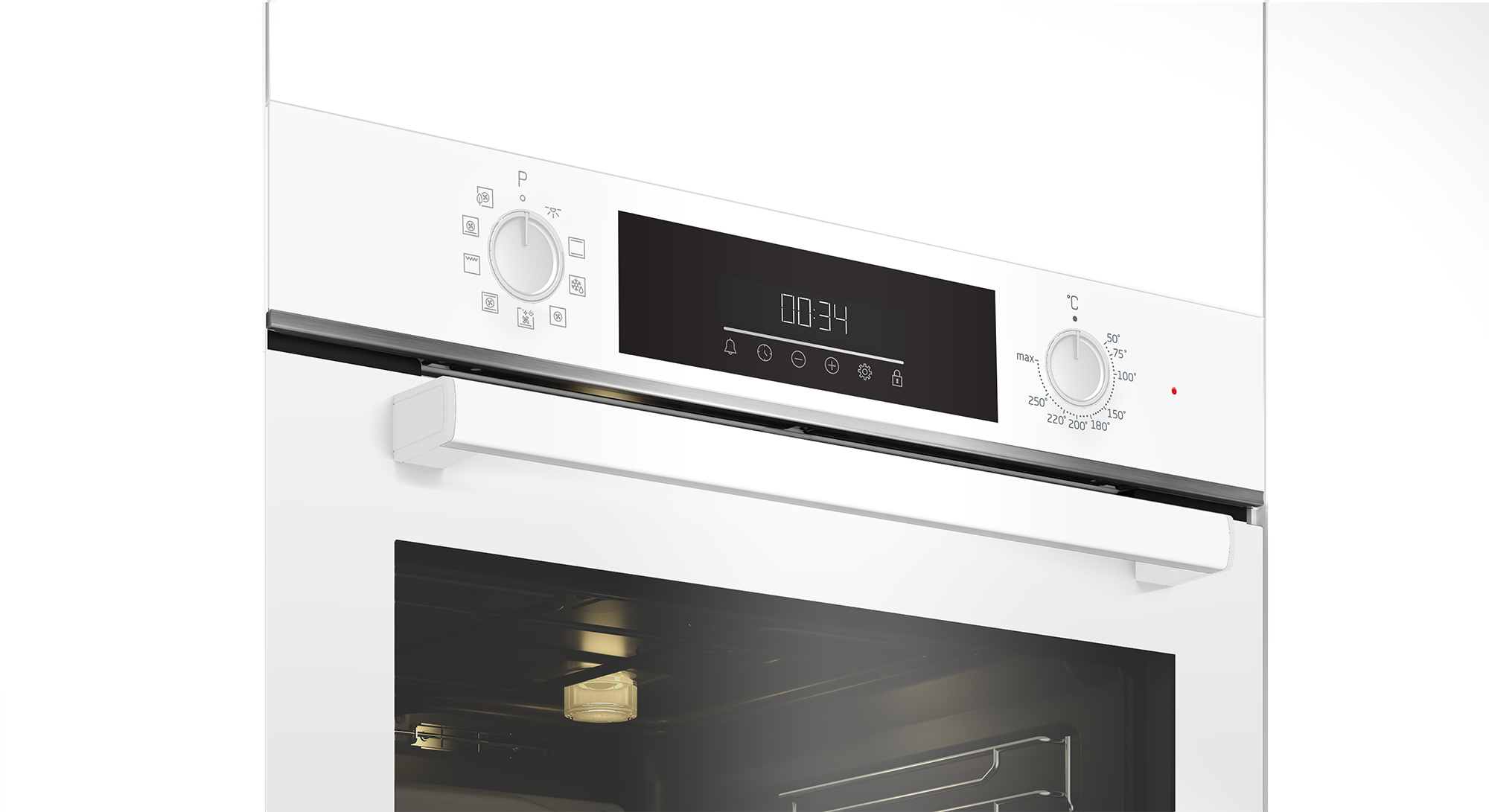 Beko BBIM14300WMS Einbau-Multifunktionsbackofen mit SteamShine, Weiß