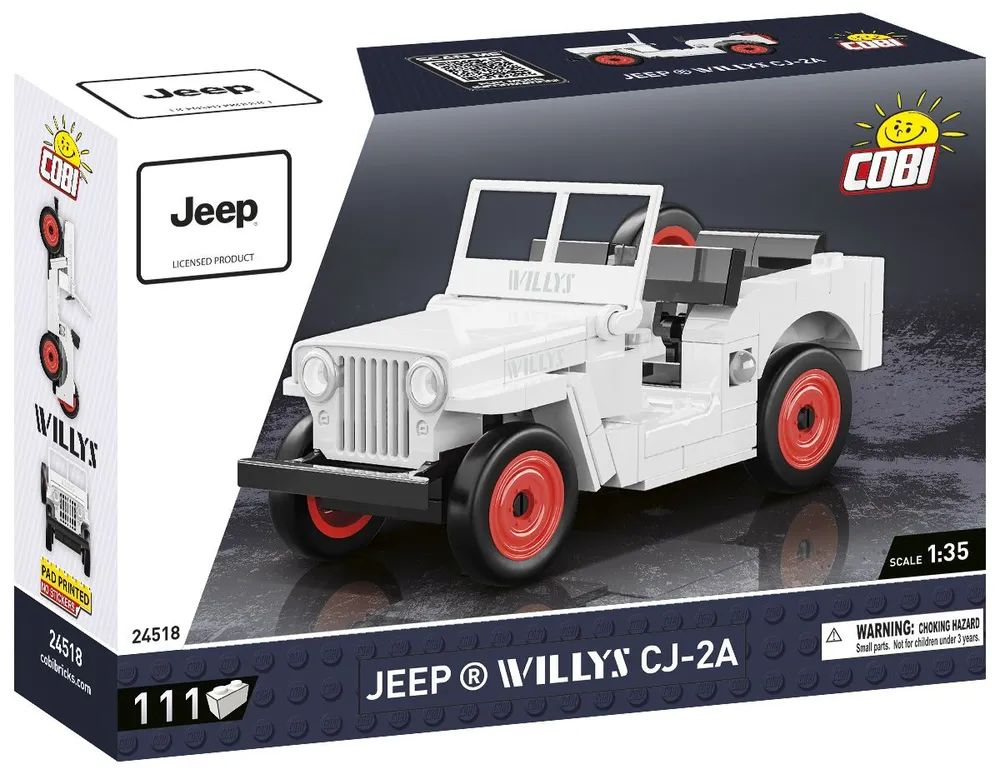 Cobi GmbH Jeep Willys CJ-2A, weiß Scale 1:35