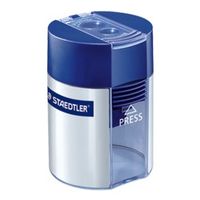 STAEDTLER Spitzdose - 2 Löcher - Blau/Silber