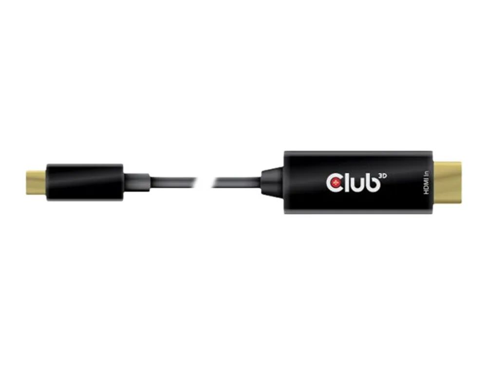 Club 3D Adapterkabel - HDMI männlich zu 24 pin USB-C männlich - 1.8 m - aktiv, unterstützt 4K 60 Hz (4096 x 2160)
