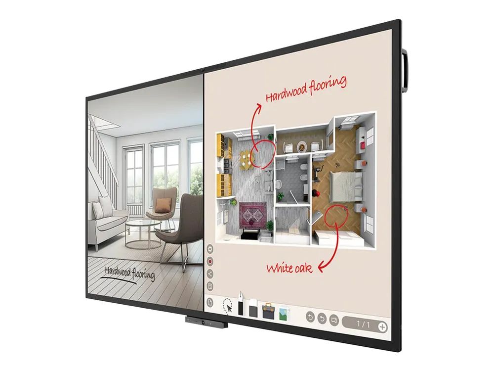 BenQ DuoBoard CP8601K - 218.4 cm (86") Diagonalklasse CP Series LCD-Display mit LED-Hintergrundbeleuchtung - Digital Signage - mit Touchscreen (Multitouch)