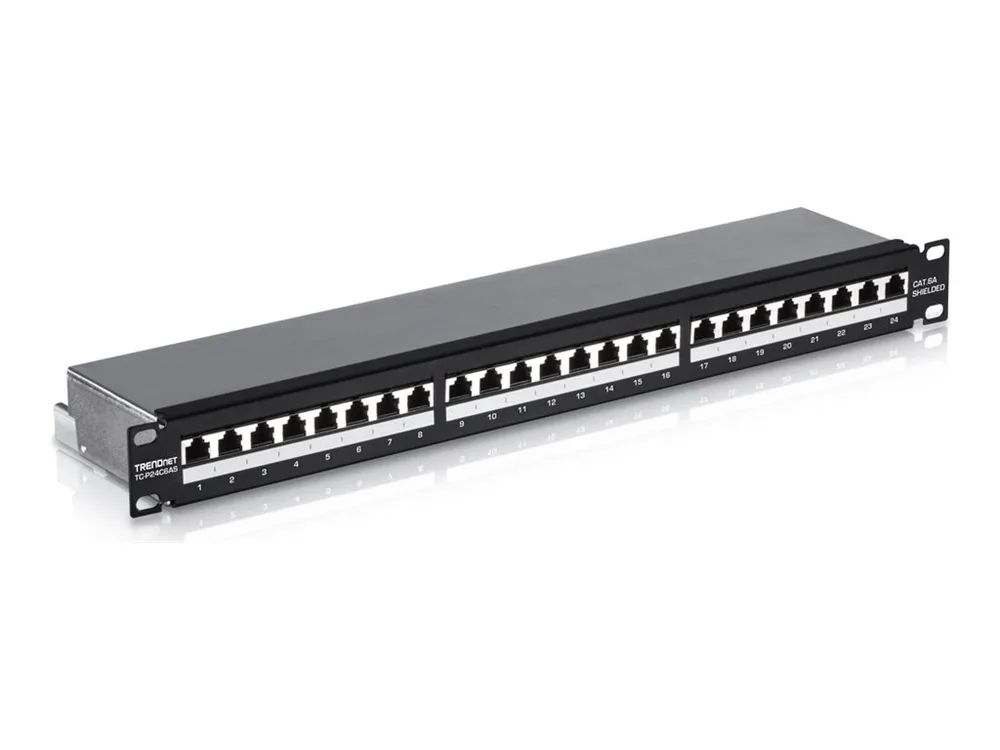 TRENDnet TC-P24C6AS - Patch Panel - CAT 6a - RJ-45 X 24