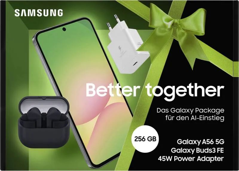 Samsung A56 5G 256GB BUDS3FE 45WCH - 256 GB