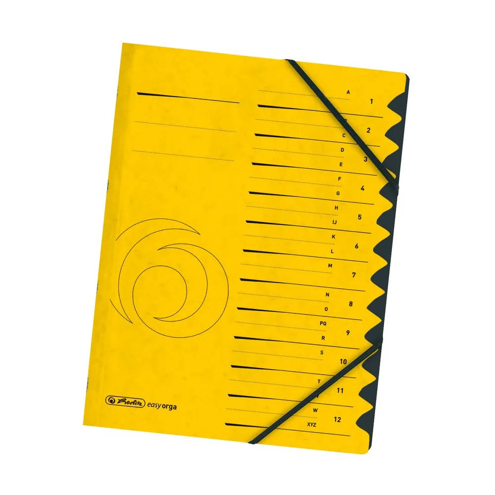herlitz Ordnungsmappe 1-12 Quality, gelb