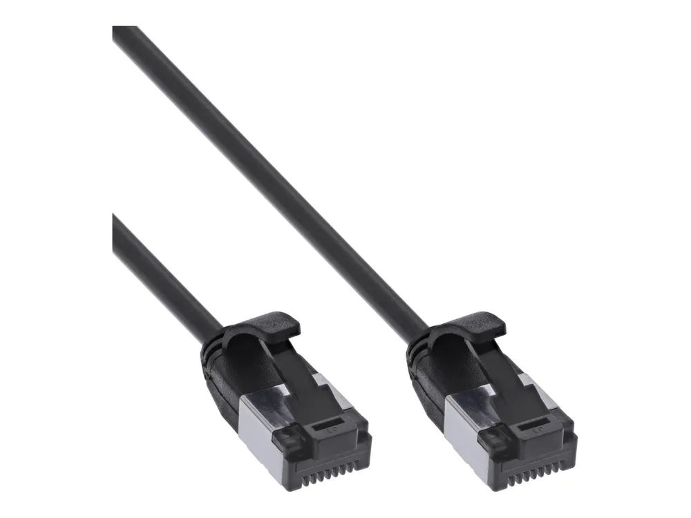InLine Patchkabel slim - U/FTP - Cat.8.1 - TPE halogenfrei - schwarz - 5m