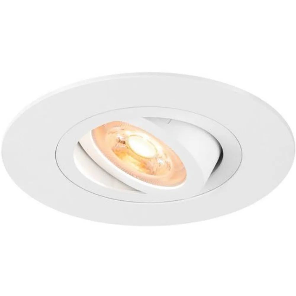 SLV EINBAULEUCHTE RUND 10W GU10 / SLV NEW TRIA 75 XL WEIß 1007624