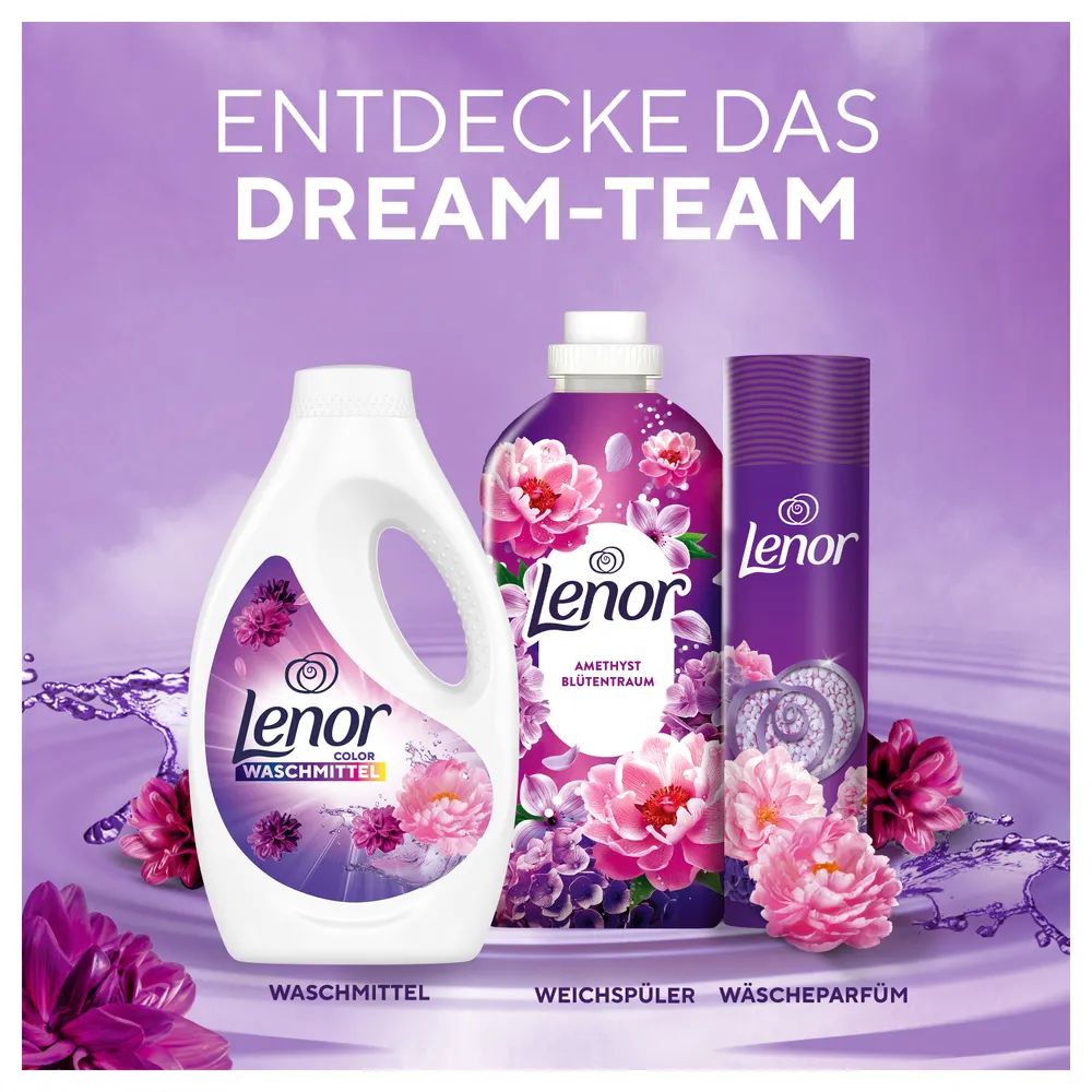 Lenor WM Flüssig Amethyst & Blütentraum 1.125L 