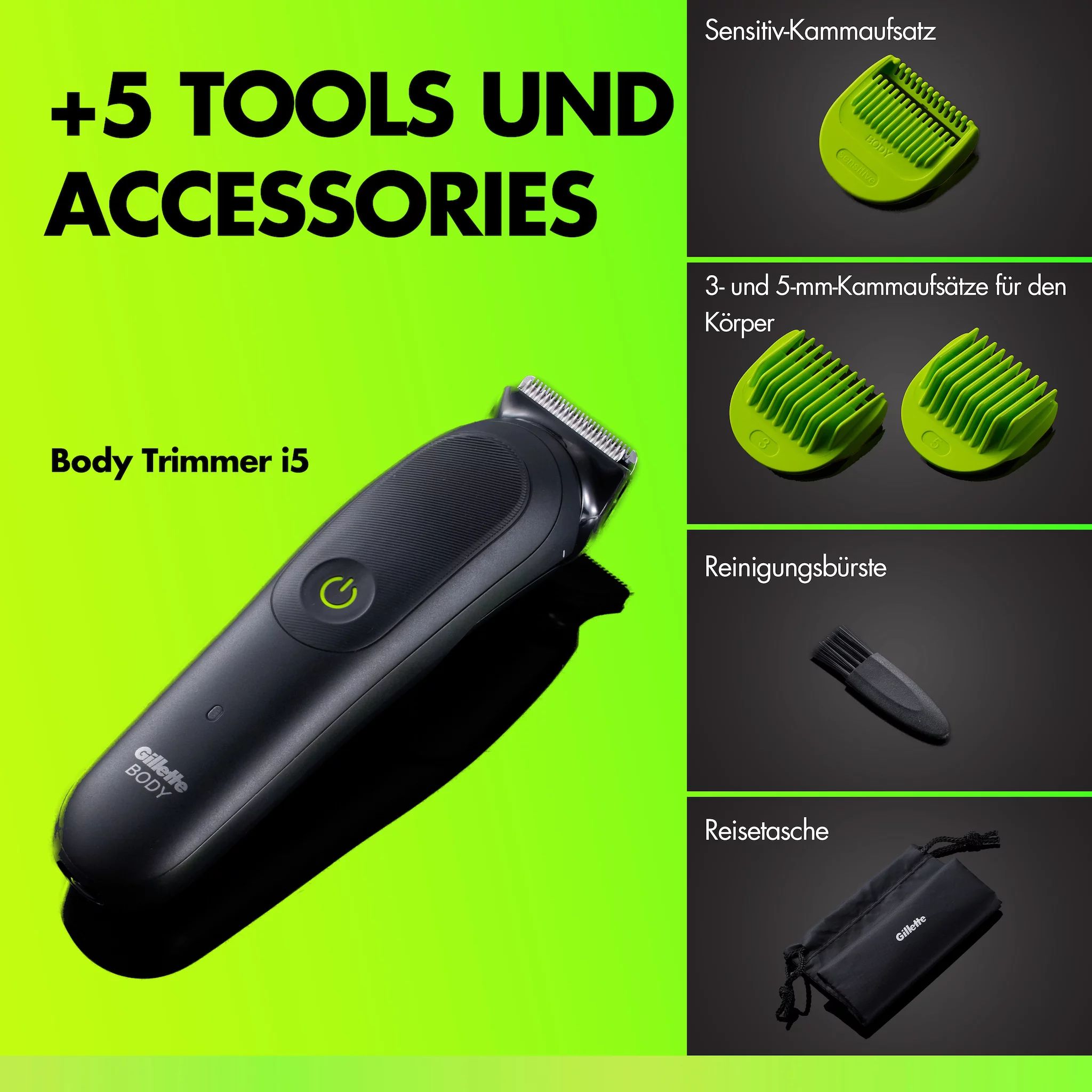 Gillette Labs Body + Intimate Trimmer i5