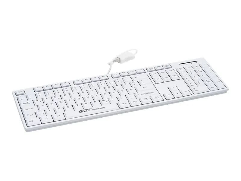 GETT CleanType Easy Basic TKL-105-GCQ-IP68-KGEH-WHITE-USB-DE