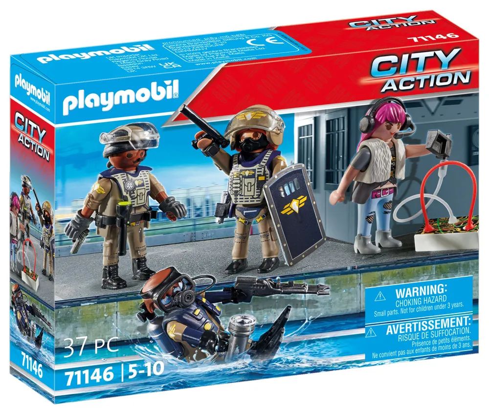 PLAYMOBIL City Action SWAT-Figurenset - Aktion/Abenteuer - 5 Jahr(e) - Mehrfarbig - Kunststoff