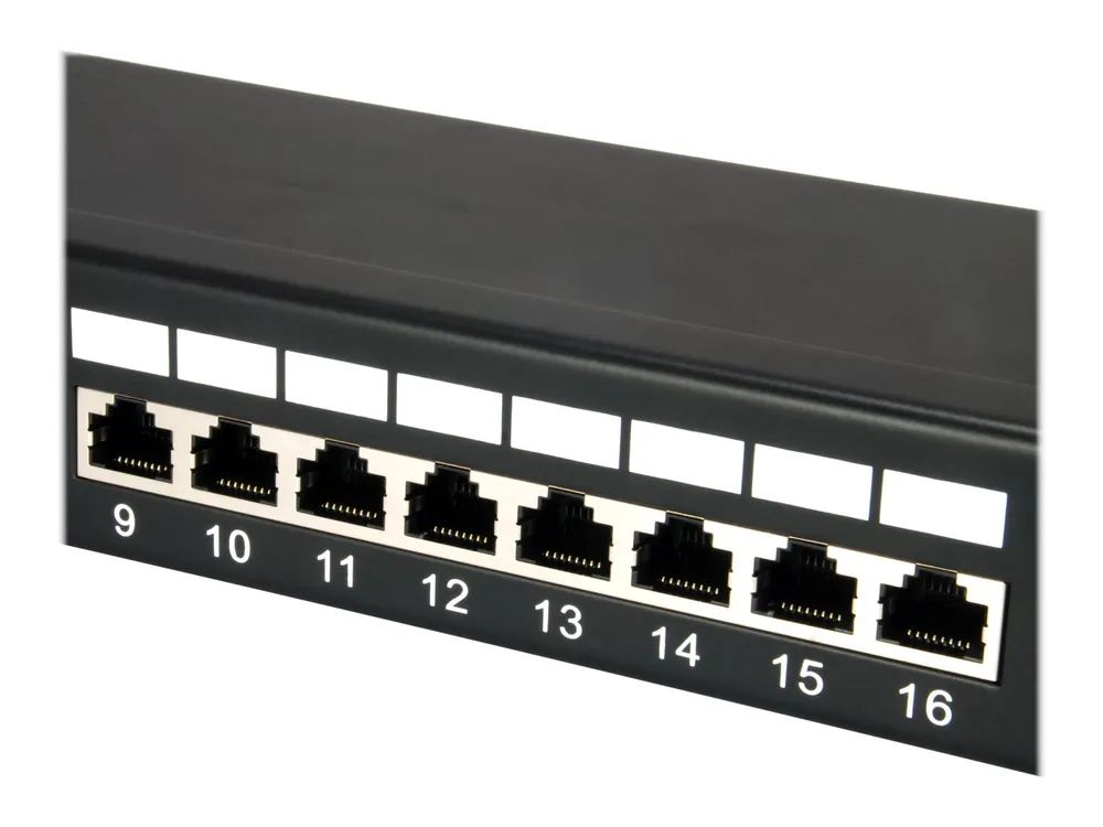 Equip Pro - Patch Panel - CAT 5e - RJ-45 X 24 - Schwarz - 1U - 48.3 cm (19")