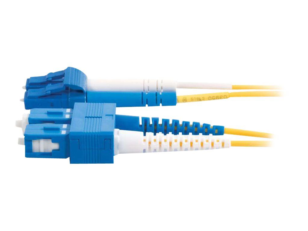 C2G LC-SC 9/125 OS1 Duplex Singlemode PVC Fiber Optic Cable (LSZH)