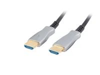 Lanberg HDMI M/M V2.0 Kabel schwarz optisch AOC - Kabel - Kabel - Digital/Display/Video