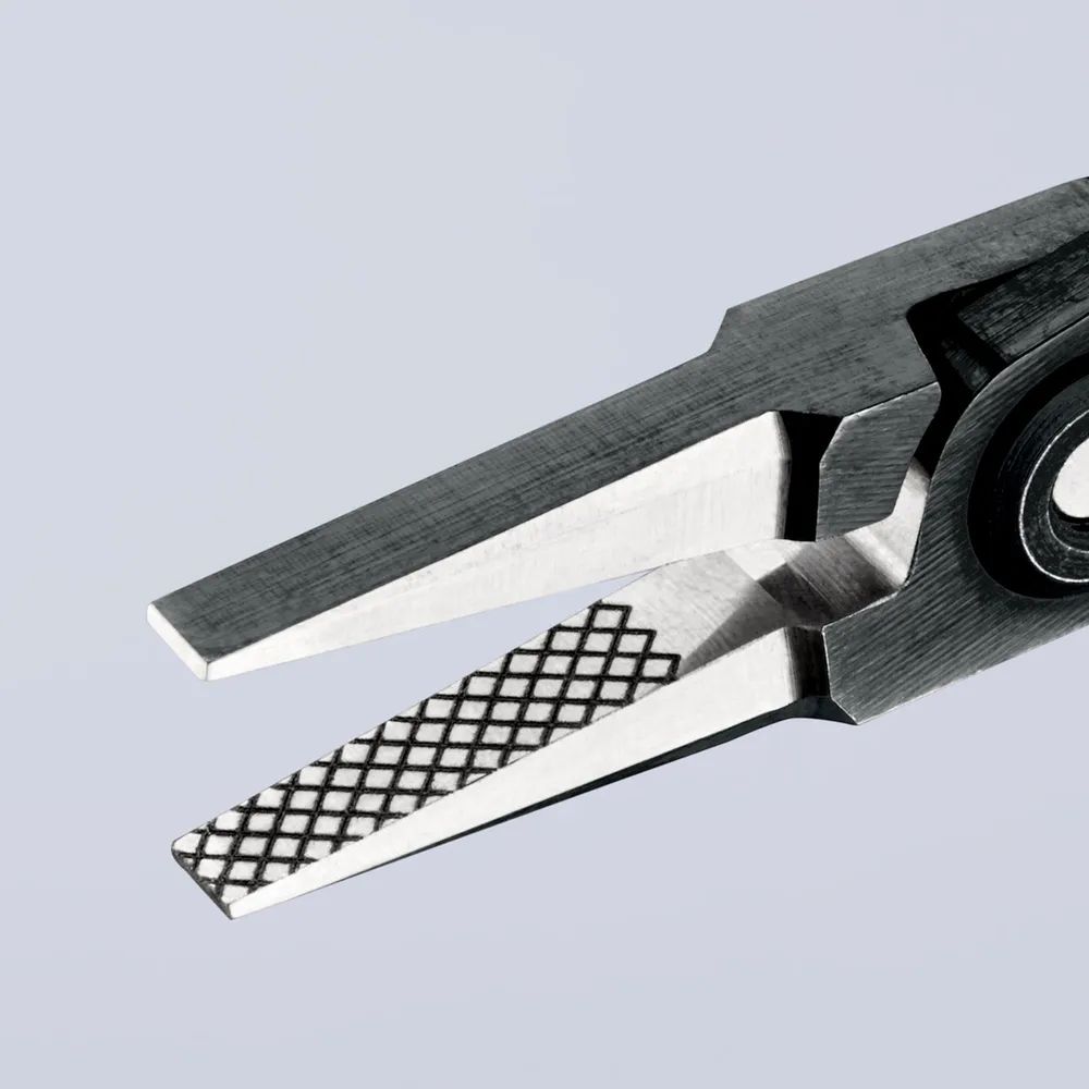 KNIPEX Präzisions-Elektronik-Greifzange mit Mehrkomponenten-Hüllen brüniert 130 mm