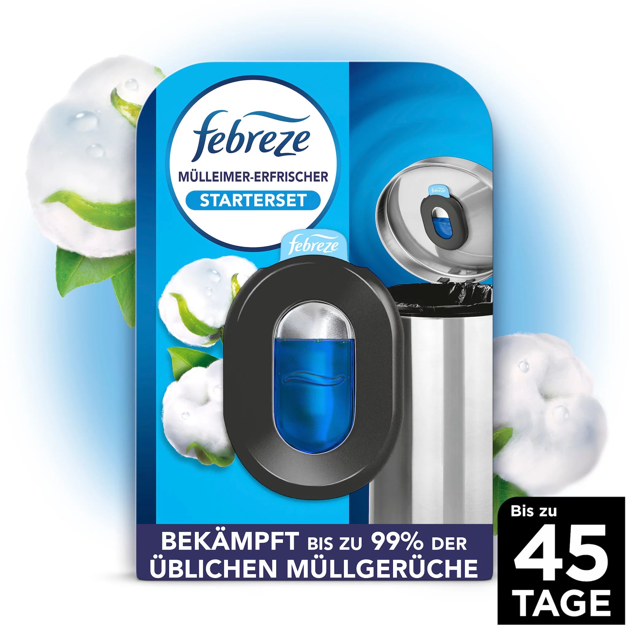Febreze Mülleimererfrischer Starterkit Reine Frische = 4,88ml