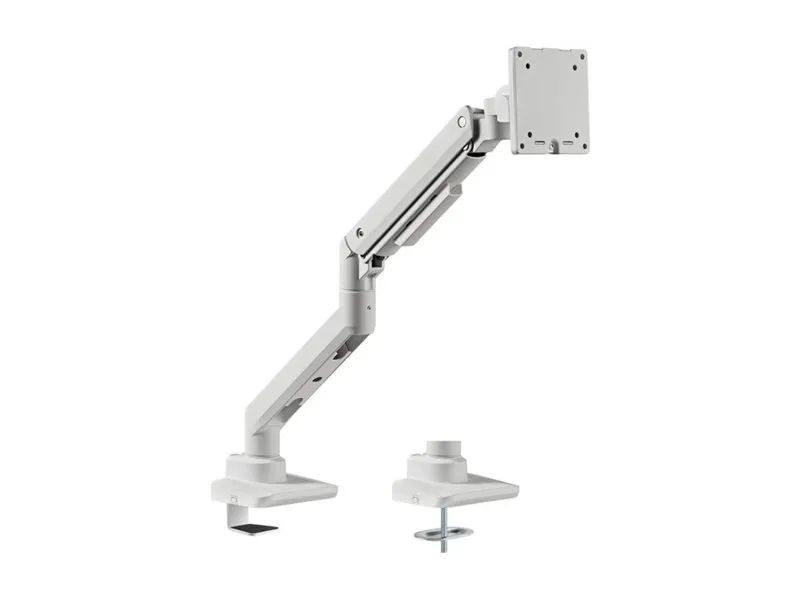 Equip Befestigungskit (Kabeldurchführungsklemme, Schrauben, Klemmhalterung, Tisch-Montagearm) - Gasfeder - für LCD-Display / Curved LCD-Display - schwerlast - Kunststoff, stainless steel, Aluminium - weiß - Bildschirmgröße: 43.2-124.5 cm (17"-49")
