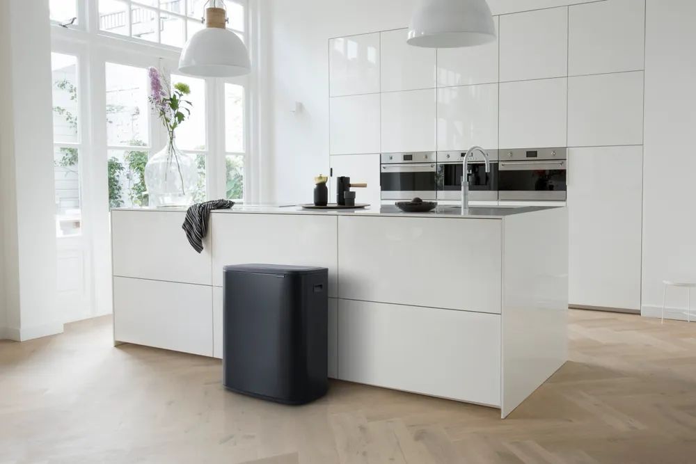 Brabantia Bo Touch Bin, 60L - Matt Black