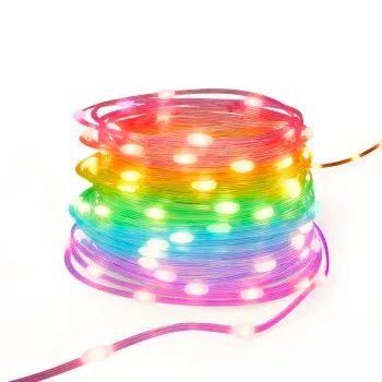 Hama Smarte LED-Lichterkette, Matter, Farbwechsel, dimmbar, außen IP65, 10m,Bunt