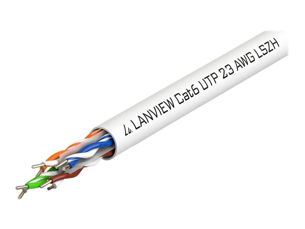 Lanview LVN122112 - 305 m - Cat6 - U/UTP (UTP) - Weiß