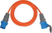 Brennenstuhl 1167650605 - 5 m - 2 AC-Ausgänge - Outdoor - IP44 - Orange - 230 V