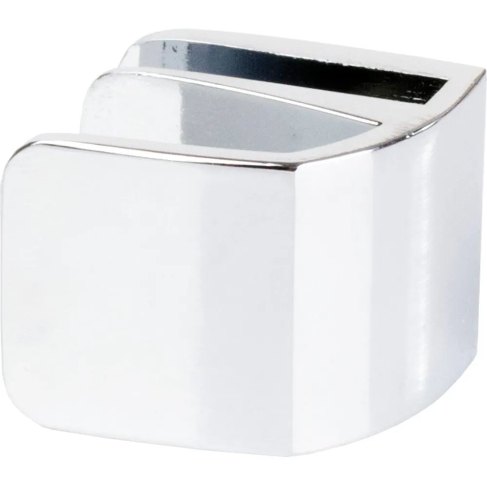 SISO Glastürgriff Square, Glas 4-6 mm; 32,5x26 mm, Zink verchromt