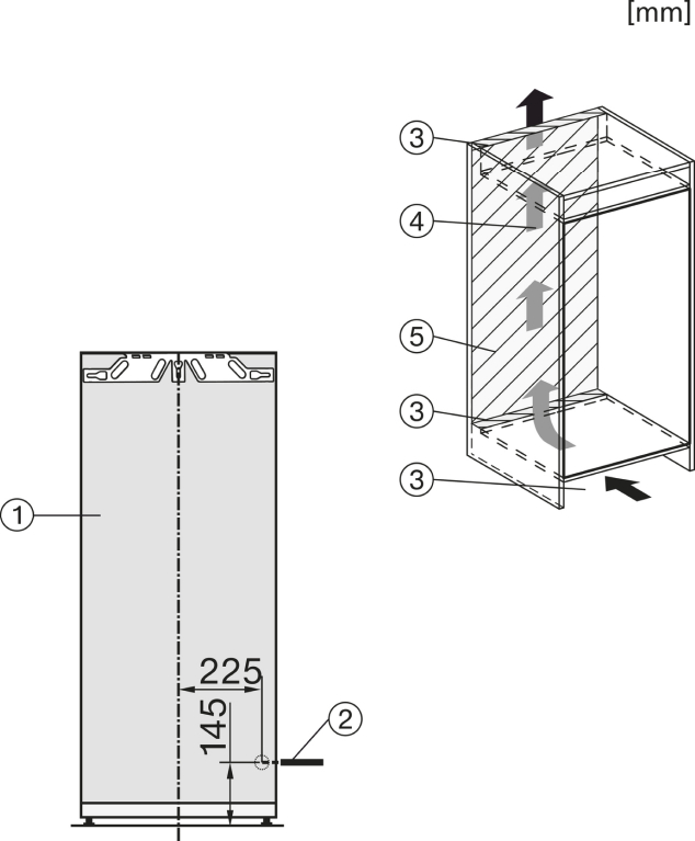 Miele K 7444 D Einbau-Kühlschrank