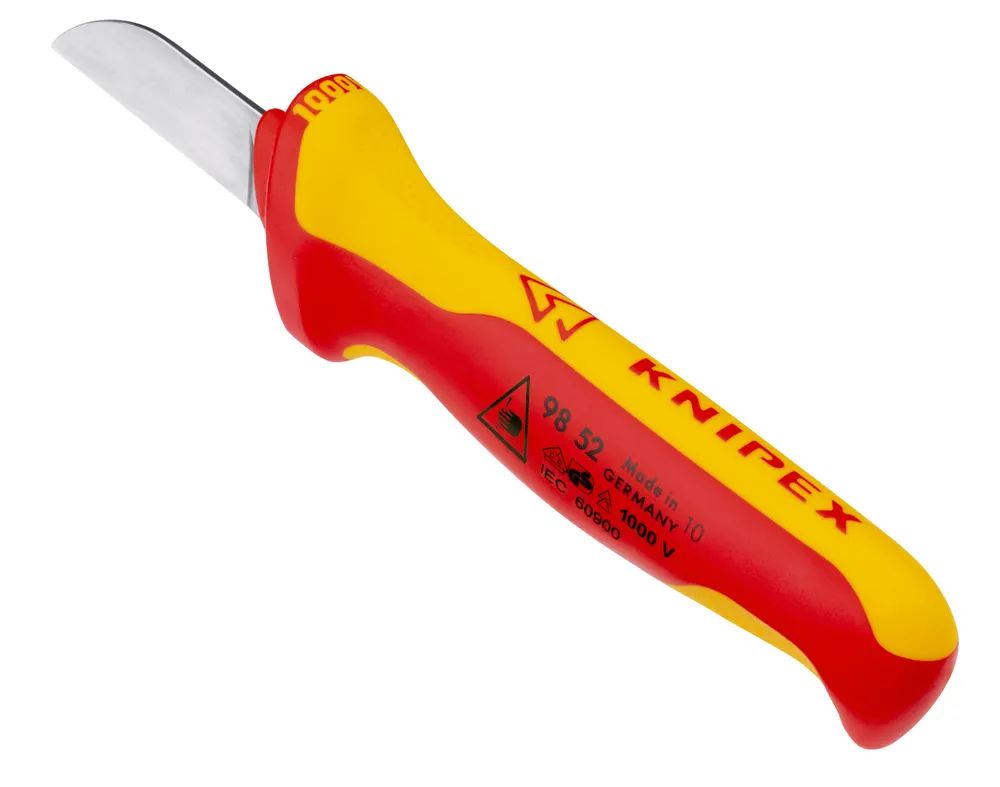 KNIPEX Kabelmesser mit gerader Klinge, 50 mm, VDE 2-K